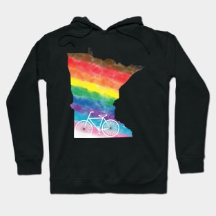 Minnesota LGBTQIA Bicycle Progress Pride Hoodie